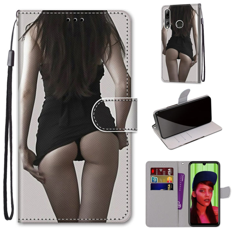Coloured Drawing Cross Texture Horizontal Flip PU Leather Case with Holder & Card Slots & Wallet & Lanyard, For Huawei P40 Lite E / Y7p, For Huawei P smart Z / Y9 Prime, For Huawei P smart+ 2019 / Enjoy 9s, For Huawei Honor V9 Play