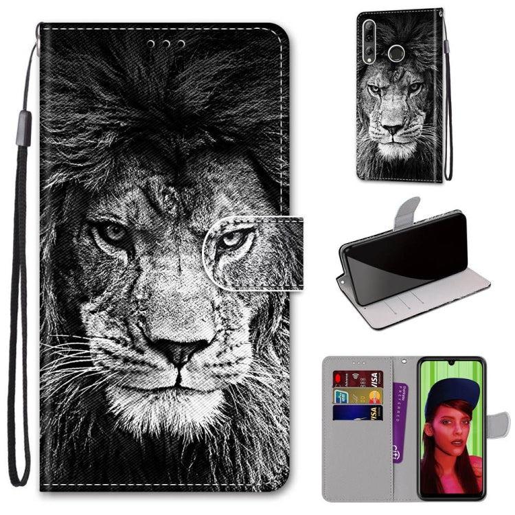 Coloured Drawing Cross Texture Horizontal Flip PU Leather Case with Holder & Card Slots & Wallet & Lanyard, For Huawei P40 Lite E / Y7p, For Huawei P smart Z / Y9 Prime, For Huawei P smart+ 2019 / Enjoy 9s, For Huawei Honor V9 Play