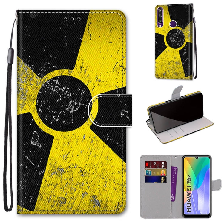 Coloured Drawing Cross Texture Horizontal Flip PU Leather Case with Holder & Card Slots & Wallet & Lanyard, For Huawei Y6 (2018) / Honor 7A, For Huawei Y6p, For Huawei Y7 (2019) / Enjoy 9, For Huawei Y7 (2018) / Enjoy 8