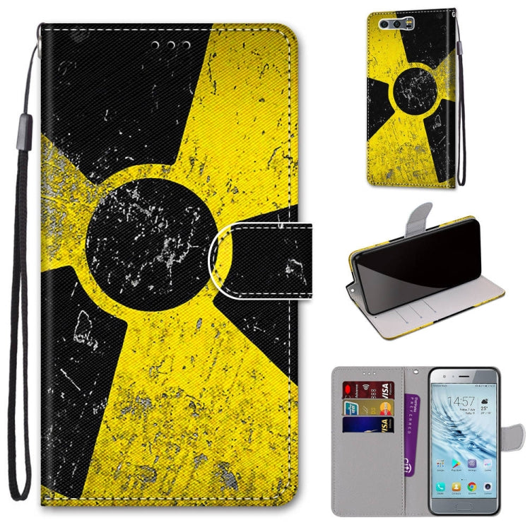 Coloured Drawing Cross Texture Horizontal Flip PU Leather Case with Holder & Card Slots & Wallet & Lanyard, For Huawei Honor 8X, For Huawei Honor 9, For Huawei Honor 9 Lite, For Huawei Honor 9A