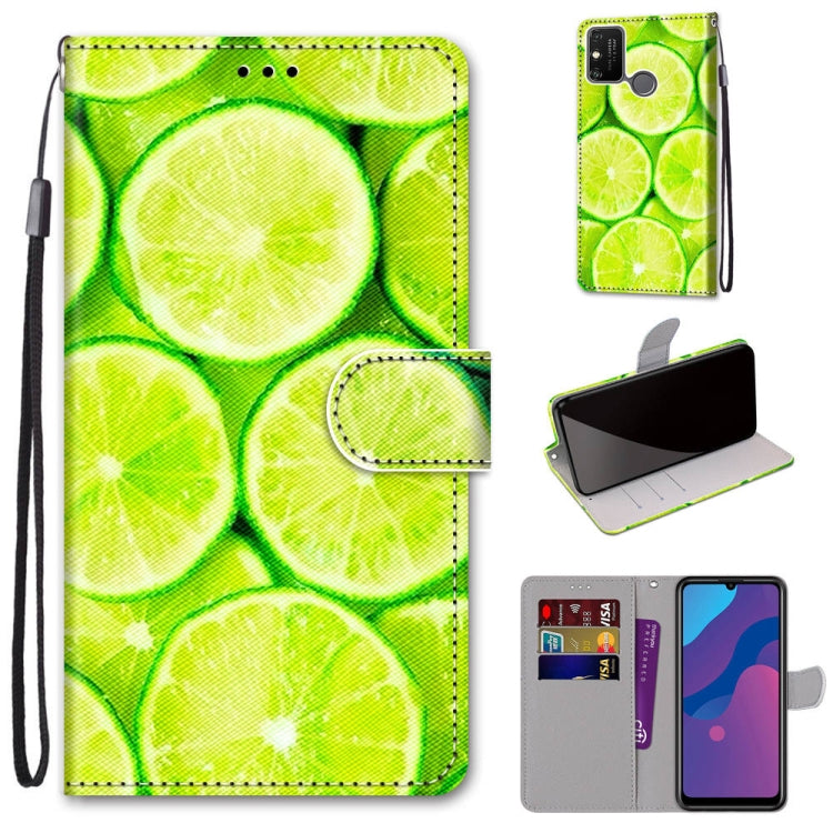 Coloured Drawing Cross Texture Horizontal Flip PU Leather Case with Holder & Card Slots & Wallet & Lanyard, For Huawei Honor 8X, For Huawei Honor 9, For Huawei Honor 9 Lite, For Huawei Honor 9A