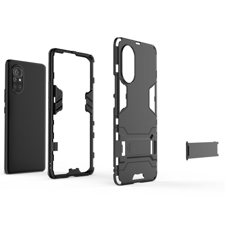 PC + TPU Shockproof Protective Case with Holder, For Huawei Nova 8 5G, For Huawei Nova 8 Pro 5G, For Samsung Galaxy A72 5G(US Version)