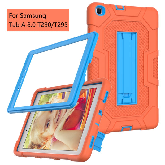 Contrast Color Robot Shockproof Silicone + PC Protective Case with Holder
