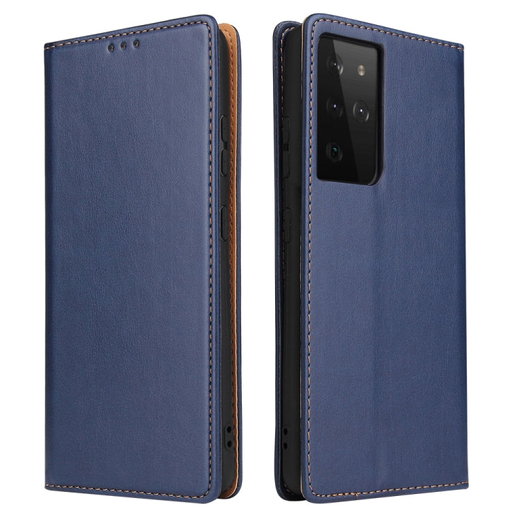 Fierre Shann PU Genuine Leather Texture Horizontal Flip Leather Case with Holder & Card Slots & Wallet, For Samsung Galaxy S21 5G, For Samsung Galaxy S21+ 5G, For Samsung Galaxy S21 Ultra 5G