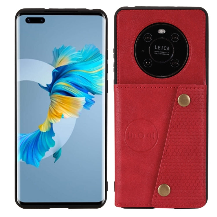 Double Buckle PU + TPU Shockproof Magnetic Protective Case with Card Slot & Holder, For Huawei Mate 40, For Huawei Mate 40 Pro, For Samsung Galaxy A12, For Samsung Galaxy A52 5G / 4G, For Samsung Galaxy A72 5G / 4G, For Samsung Galaxy A42 5G