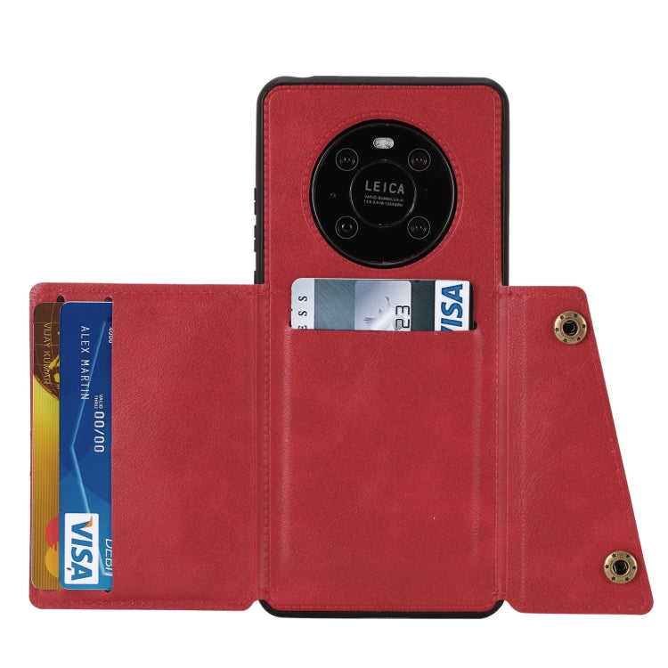 Double Buckle PU + TPU Shockproof Magnetic Protective Case with Card Slot & Holder, For Huawei Mate 40, For Huawei Mate 40 Pro, For Samsung Galaxy A12, For Samsung Galaxy A52 5G / 4G, For Samsung Galaxy A72 5G / 4G, For Samsung Galaxy A42 5G