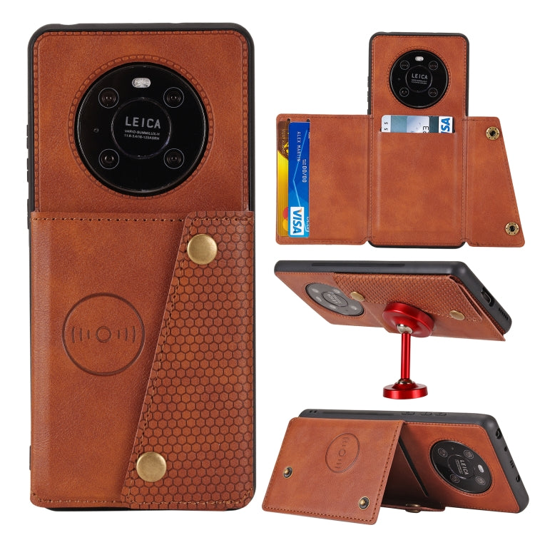 Double Buckle PU + TPU Shockproof Magnetic Protective Case with Card Slot & Holder, For Huawei Mate 40, For Huawei Mate 40 Pro, For Samsung Galaxy A12, For Samsung Galaxy A52 5G / 4G, For Samsung Galaxy A72 5G / 4G, For Samsung Galaxy A42 5G
