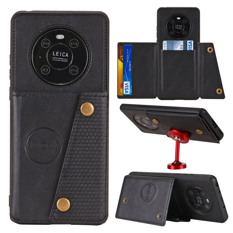 Double Buckle PU + TPU Shockproof Magnetic Protective Case with Card Slot & Holder, For Huawei Mate 40, For Huawei Mate 40 Pro, For Samsung Galaxy A12, For Samsung Galaxy A52 5G / 4G, For Samsung Galaxy A72 5G / 4G, For Samsung Galaxy A42 5G