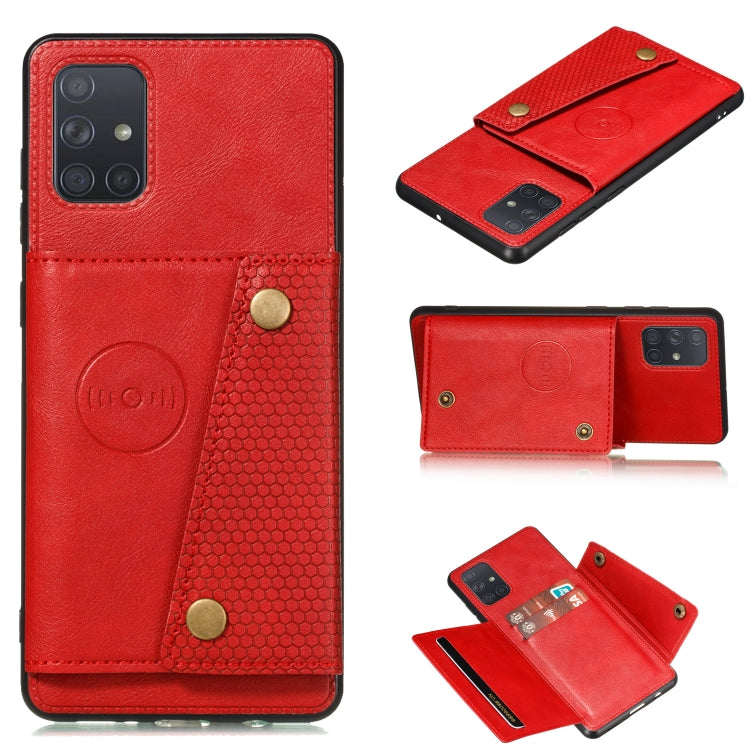 Double Buckle PU + TPU Shockproof Magnetic Protective Case with Card Slot & Holder, For Huawei Mate 40, For Huawei Mate 40 Pro, For Samsung Galaxy A12, For Samsung Galaxy A52 5G / 4G, For Samsung Galaxy A72 5G / 4G, For Samsung Galaxy A42 5G