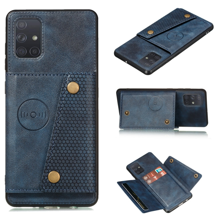 Double Buckle PU + TPU Shockproof Magnetic Protective Case with Card Slot & Holder, For Huawei Mate 40, For Huawei Mate 40 Pro, For Samsung Galaxy A12, For Samsung Galaxy A52 5G / 4G, For Samsung Galaxy A72 5G / 4G, For Samsung Galaxy A42 5G