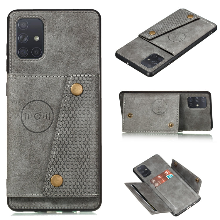 Double Buckle PU + TPU Shockproof Magnetic Protective Case with Card Slot & Holder, For Huawei Mate 40, For Huawei Mate 40 Pro, For Samsung Galaxy A12, For Samsung Galaxy A52 5G / 4G, For Samsung Galaxy A72 5G / 4G, For Samsung Galaxy A42 5G