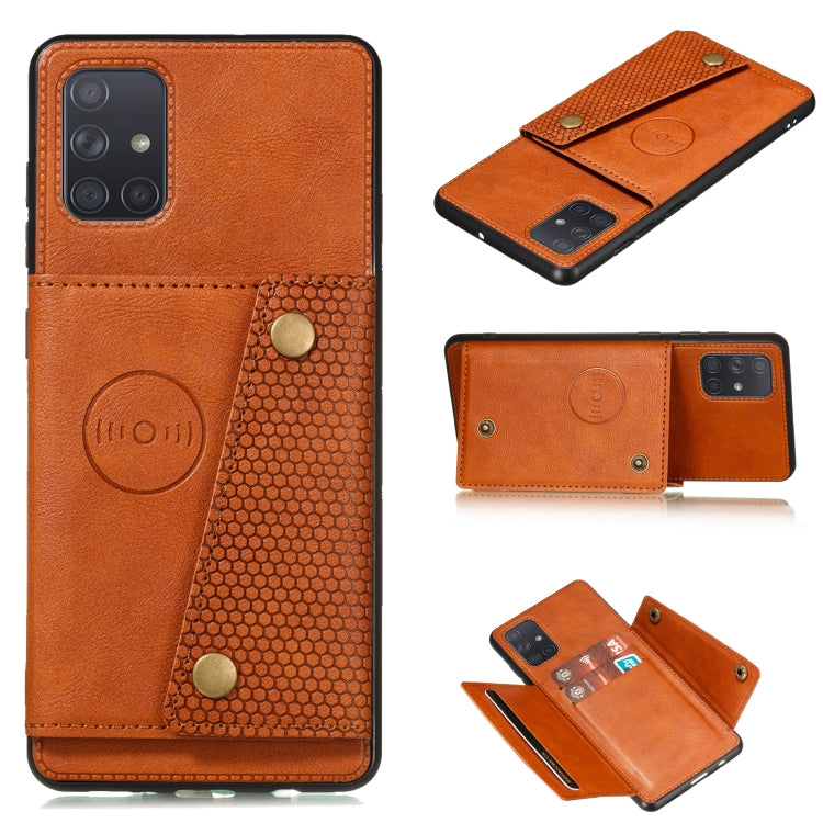 Double Buckle PU + TPU Shockproof Magnetic Protective Case with Card Slot & Holder, For Huawei Mate 40, For Huawei Mate 40 Pro, For Samsung Galaxy A12, For Samsung Galaxy A52 5G / 4G, For Samsung Galaxy A72 5G / 4G, For Samsung Galaxy A42 5G