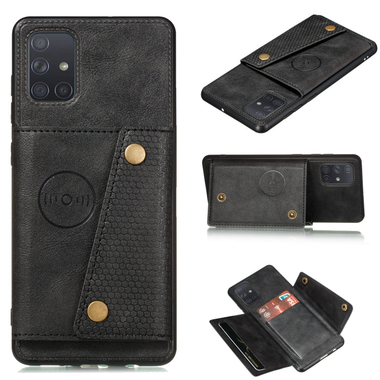Double Buckle PU + TPU Shockproof Magnetic Protective Case with Card Slot & Holder, For Huawei Mate 40, For Huawei Mate 40 Pro, For Samsung Galaxy A12, For Samsung Galaxy A52 5G / 4G, For Samsung Galaxy A72 5G / 4G, For Samsung Galaxy A42 5G
