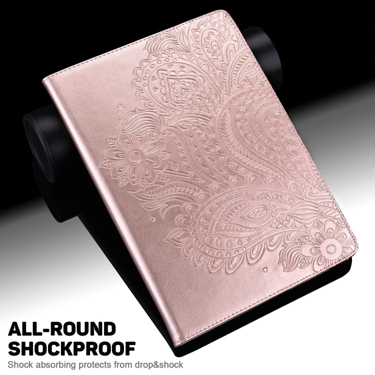 Peacock Embossed Pattern TPU + PU Horizontal Flip Leather Case with Holder & Card Slots & Wallet