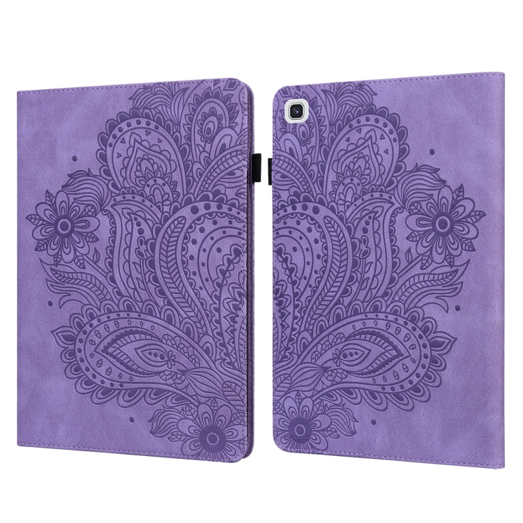 Peacock Embossed Pattern TPU + PU Horizontal Flip Leather Case with Holder & Card Slots & Wallet