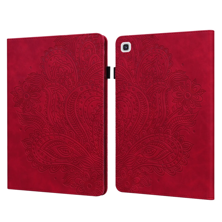 Peacock Embossed Pattern TPU + PU Horizontal Flip Leather Case with Holder & Card Slots & Wallet
