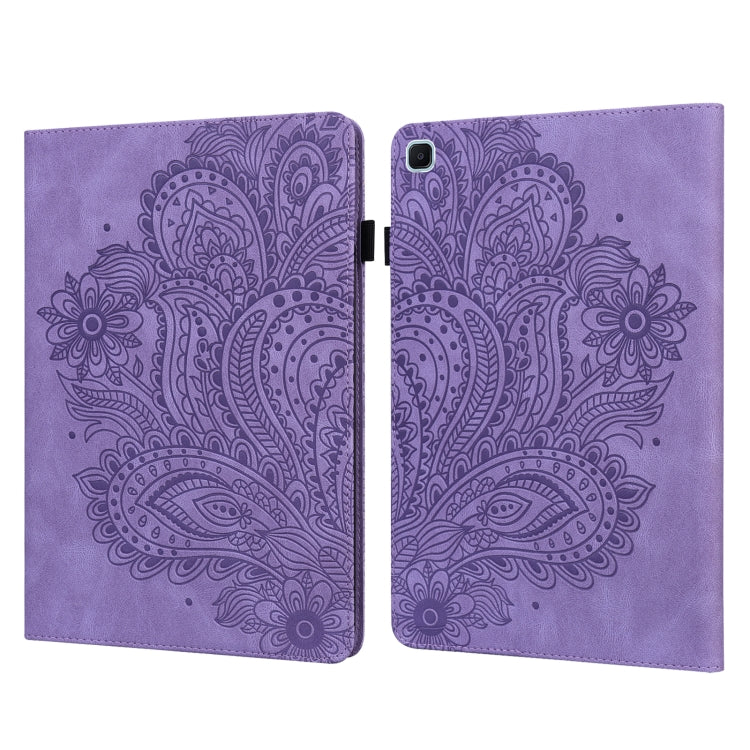 Peacock Embossed Pattern TPU + PU Horizontal Flip Leather Case with Holder & Card Slots & Wallet
