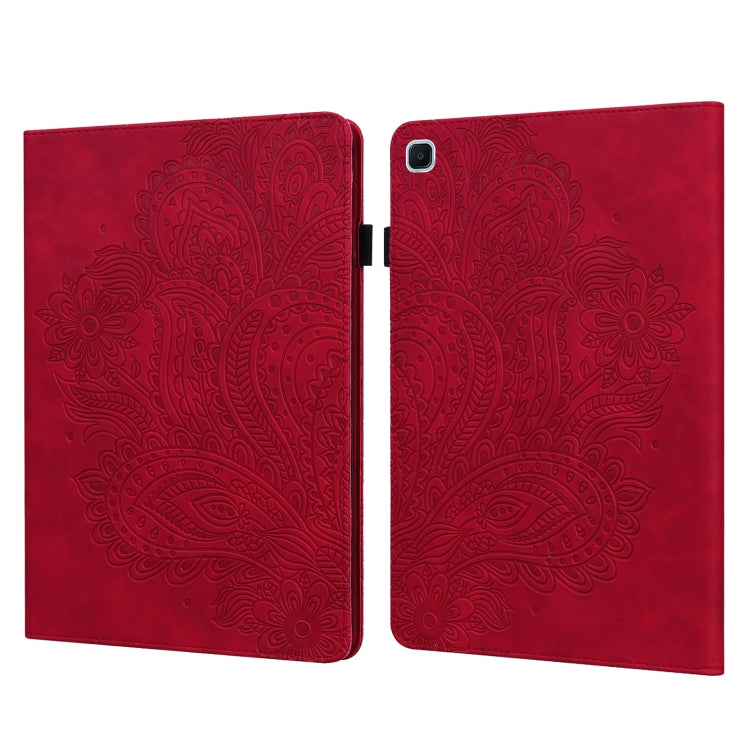 Peacock Embossed Pattern TPU + PU Horizontal Flip Leather Case with Holder & Card Slots & Wallet
