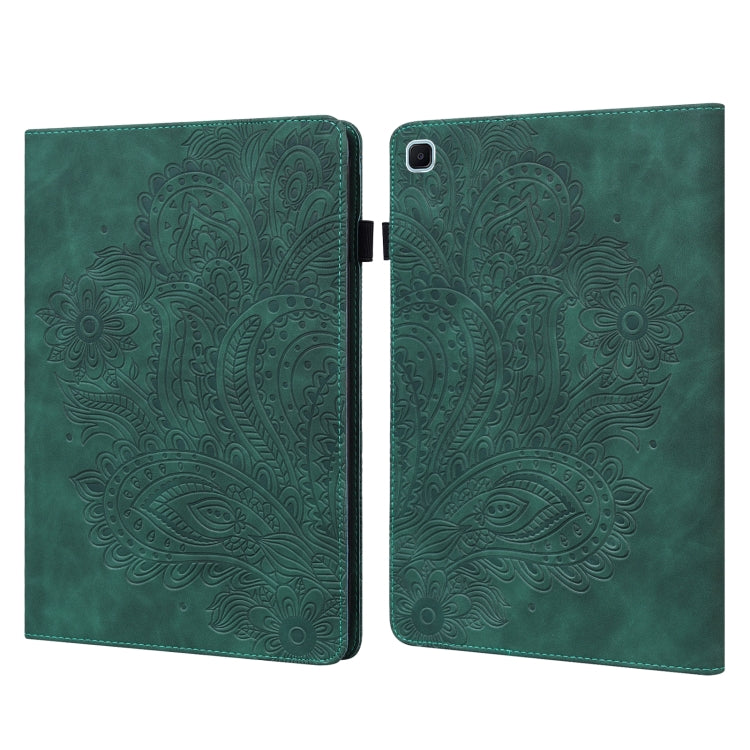 Peacock Embossed Pattern TPU + PU Horizontal Flip Leather Case with Holder & Card Slots & Wallet