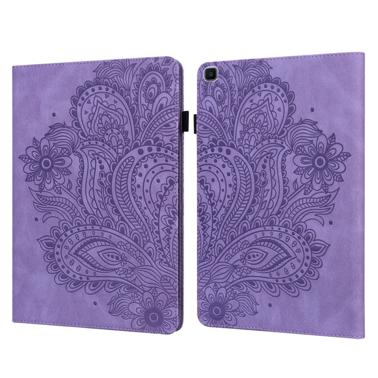 Peacock Embossed Pattern TPU + PU Horizontal Flip Leather Case with Holder & Card Slots & Wallet