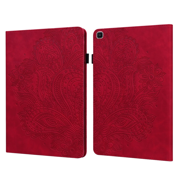 Peacock Embossed Pattern TPU + PU Horizontal Flip Leather Case with Holder & Card Slots & Wallet
