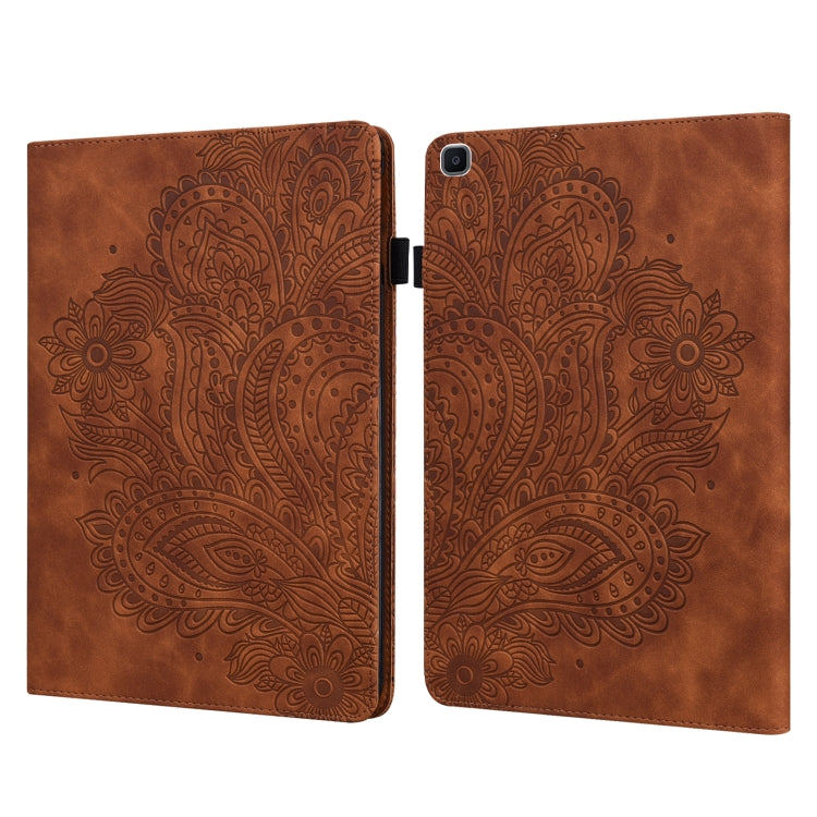 Peacock Embossed Pattern TPU + PU Horizontal Flip Leather Case with Holder & Card Slots & Wallet