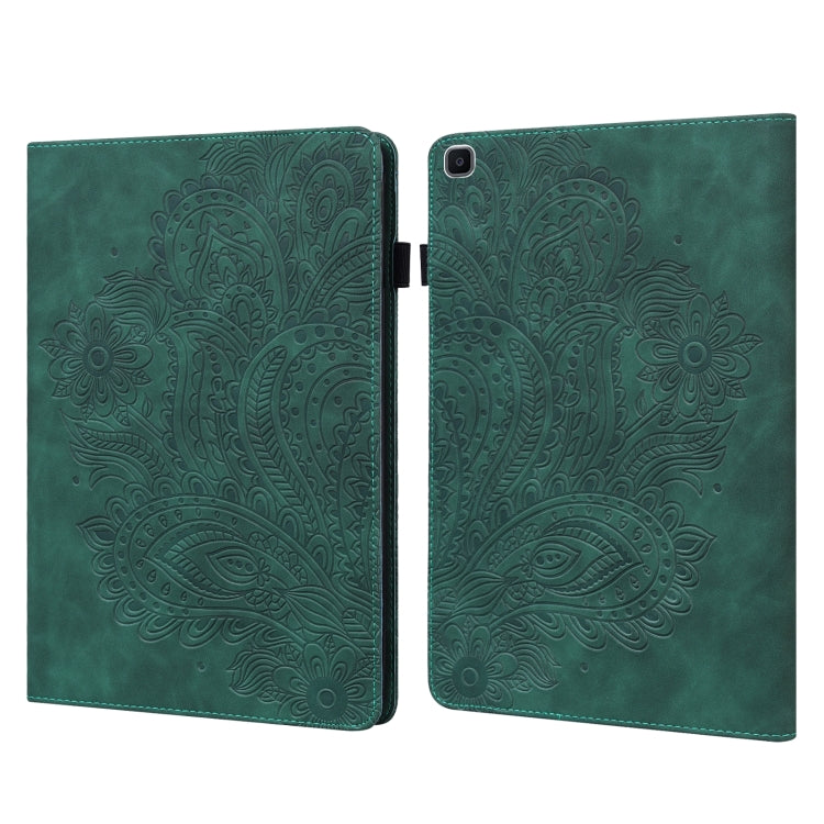 Peacock Embossed Pattern TPU + PU Horizontal Flip Leather Case with Holder & Card Slots & Wallet