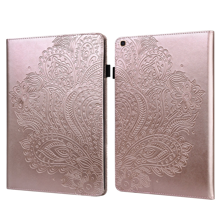 Peacock Embossed Pattern TPU + PU Horizontal Flip Leather Case with Holder & Card Slots & Wallet