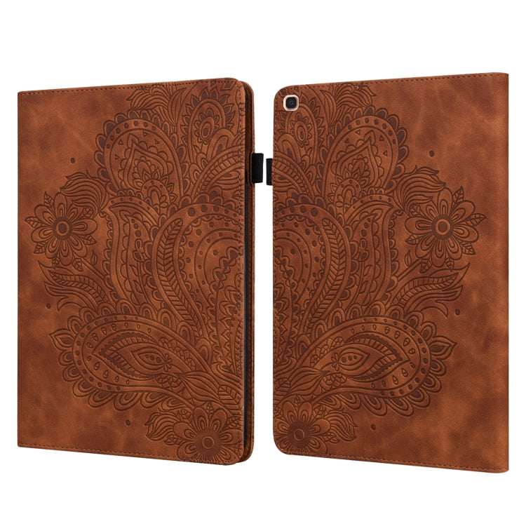 Peacock Embossed Pattern TPU + PU Horizontal Flip Leather Case with Holder & Card Slots & Wallet
