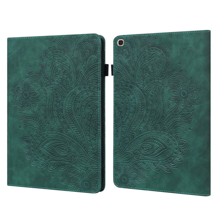 Peacock Embossed Pattern TPU + PU Horizontal Flip Leather Case with Holder & Card Slots & Wallet