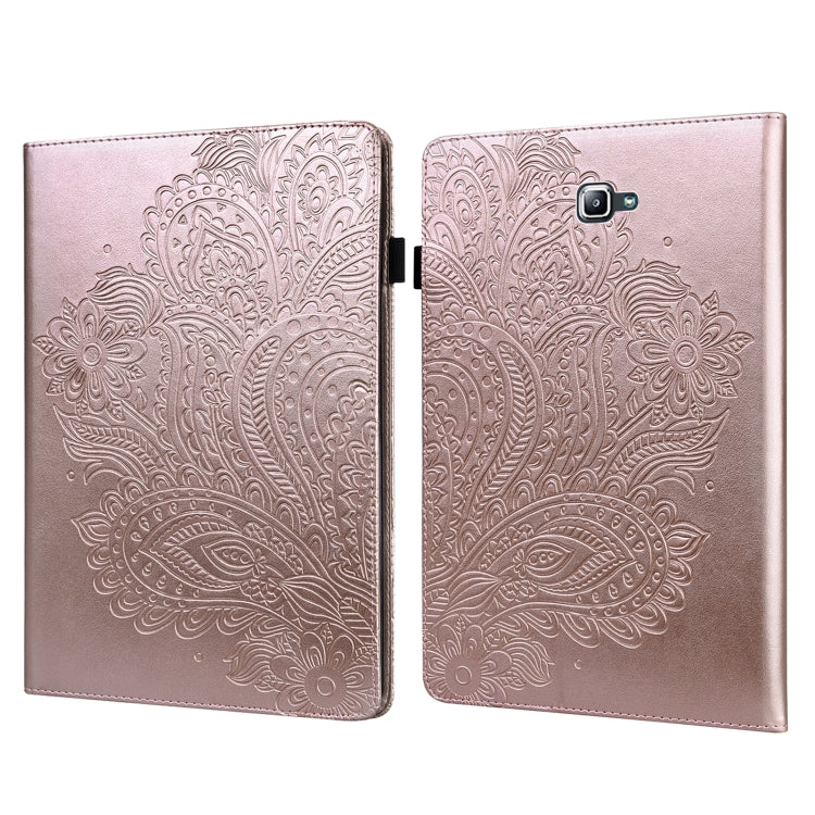 Peacock Embossed Pattern TPU + PU Horizontal Flip Leather Case with Holder & Card Slots & Wallet