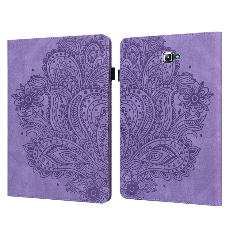 Peacock Embossed Pattern TPU + PU Horizontal Flip Leather Case with Holder & Card Slots & Wallet