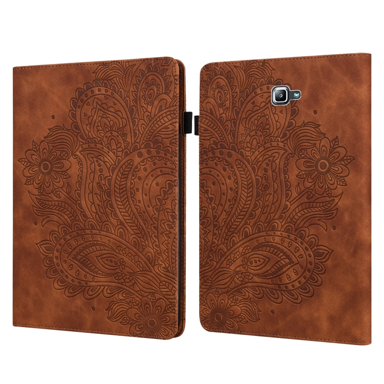 Peacock Embossed Pattern TPU + PU Horizontal Flip Leather Case with Holder & Card Slots & Wallet