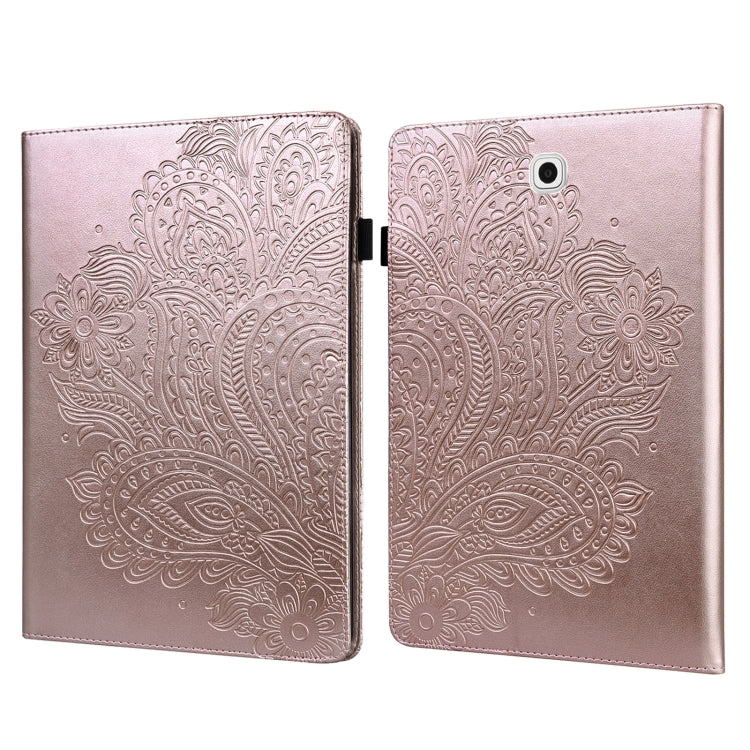 Peacock Embossed Pattern TPU + PU Horizontal Flip Leather Case with Holder & Card Slots & Wallet