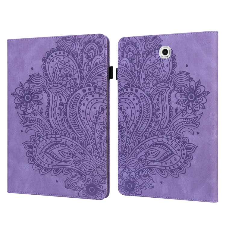 Peacock Embossed Pattern TPU + PU Horizontal Flip Leather Case with Holder & Card Slots & Wallet