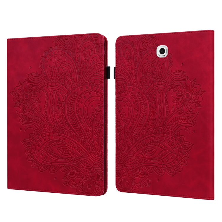 Peacock Embossed Pattern TPU + PU Horizontal Flip Leather Case with Holder & Card Slots & Wallet