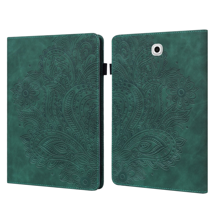 Peacock Embossed Pattern TPU + PU Horizontal Flip Leather Case with Holder & Card Slots & Wallet