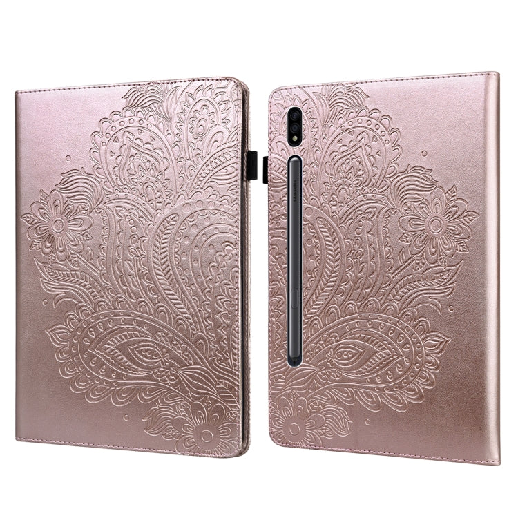 Peacock Embossed Pattern TPU + PU Horizontal Flip Leather Case with Holder & Card Slots & Wallet