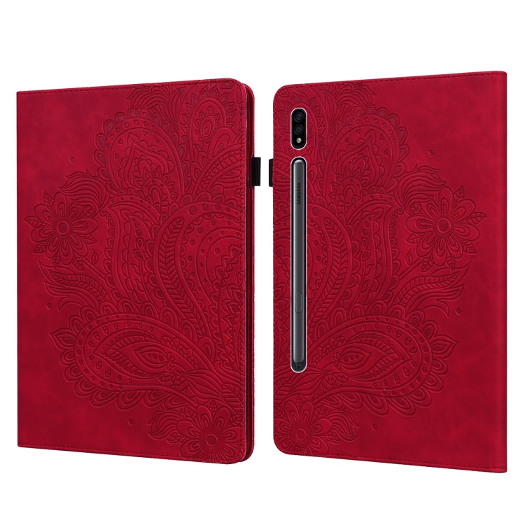 Peacock Embossed Pattern TPU + PU Horizontal Flip Leather Case with Holder & Card Slots & Wallet