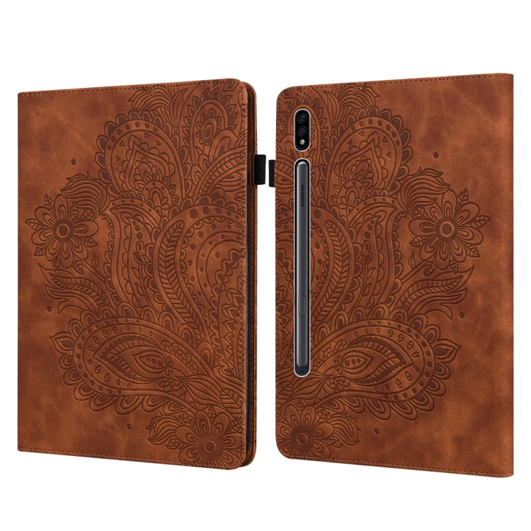 Peacock Embossed Pattern TPU + PU Horizontal Flip Leather Case with Holder & Card Slots & Wallet