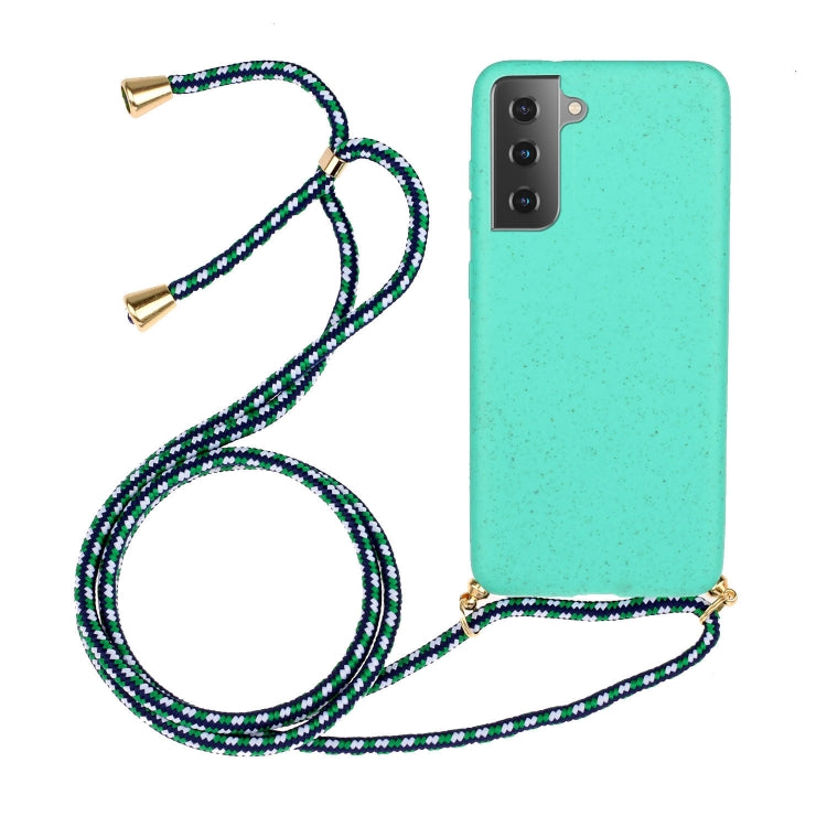 Wheat Straw Material + TPU Protective Case with Lanyard, For Huawei P smart 2020, For Samsung Galaxy S21 5G, For Samsung Galaxy S21+ 5G, For Samsung Galaxy S21 Ultra 5G, For Samsung Galaxy S20 FE, For Samsung Galaxy A21s