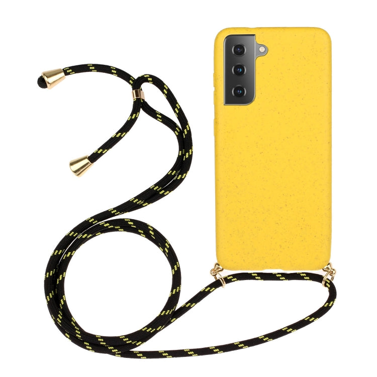 Wheat Straw Material + TPU Protective Case with Lanyard, For Huawei P smart 2020, For Samsung Galaxy S21 5G, For Samsung Galaxy S21+ 5G, For Samsung Galaxy S21 Ultra 5G, For Samsung Galaxy S20 FE, For Samsung Galaxy A21s