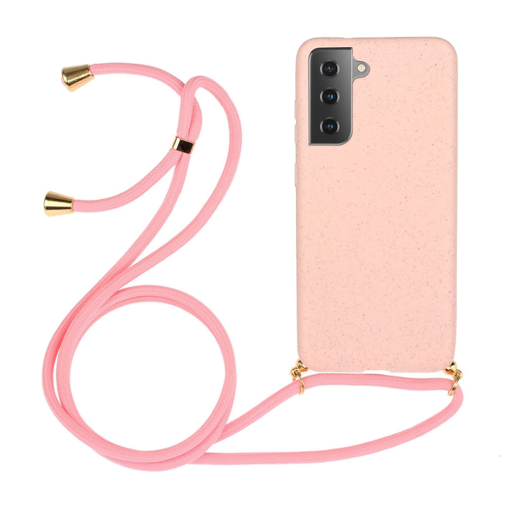 Wheat Straw Material + TPU Protective Case with Lanyard, For Huawei P smart 2020, For Samsung Galaxy S21 5G, For Samsung Galaxy S21+ 5G, For Samsung Galaxy S21 Ultra 5G, For Samsung Galaxy S20 FE, For Samsung Galaxy A21s