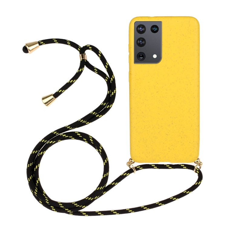 Wheat Straw Material + TPU Protective Case with Lanyard, For Huawei P smart 2020, For Samsung Galaxy S21 5G, For Samsung Galaxy S21+ 5G, For Samsung Galaxy S21 Ultra 5G, For Samsung Galaxy S20 FE, For Samsung Galaxy A21s