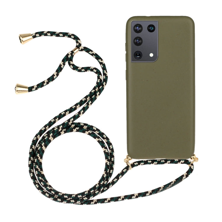 Wheat Straw Material + TPU Protective Case with Lanyard, For Huawei P smart 2020, For Samsung Galaxy S21 5G, For Samsung Galaxy S21+ 5G, For Samsung Galaxy S21 Ultra 5G, For Samsung Galaxy S20 FE, For Samsung Galaxy A21s