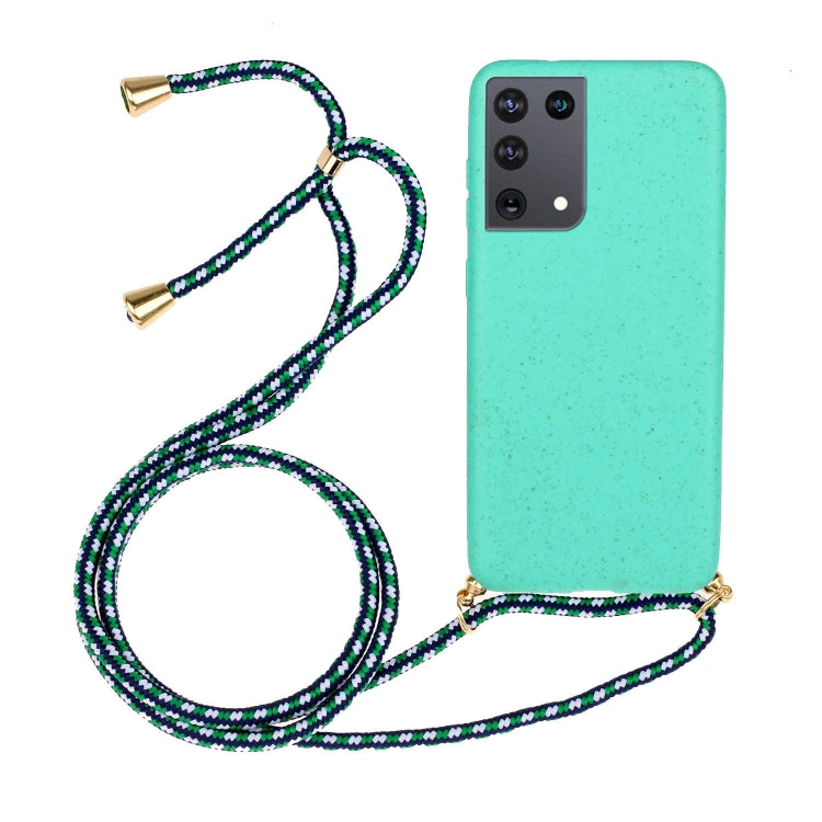 Wheat Straw Material + TPU Protective Case with Lanyard, For Huawei P smart 2020, For Samsung Galaxy S21 5G, For Samsung Galaxy S21+ 5G, For Samsung Galaxy S21 Ultra 5G, For Samsung Galaxy S20 FE, For Samsung Galaxy A21s