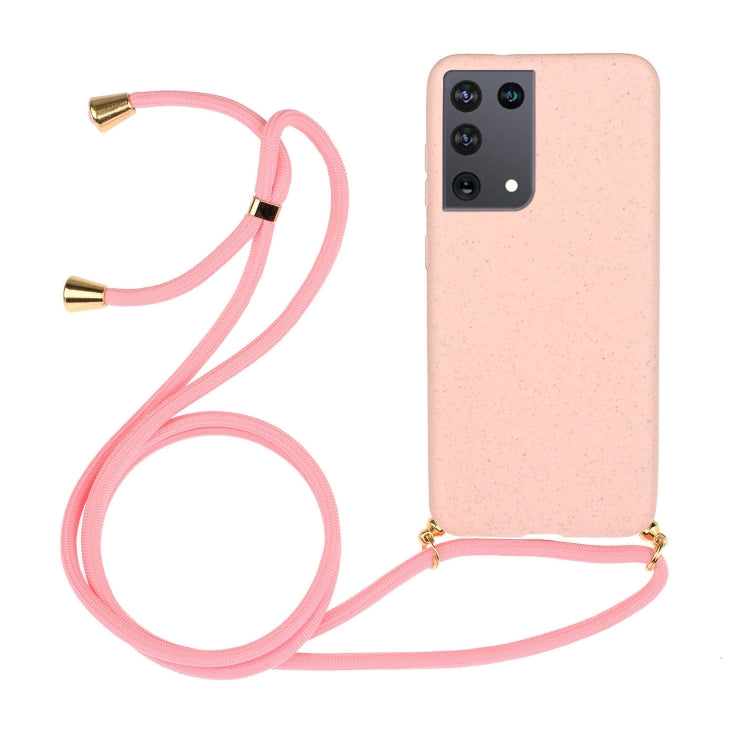 Wheat Straw Material + TPU Protective Case with Lanyard, For Huawei P smart 2020, For Samsung Galaxy S21 5G, For Samsung Galaxy S21+ 5G, For Samsung Galaxy S21 Ultra 5G, For Samsung Galaxy S20 FE, For Samsung Galaxy A21s