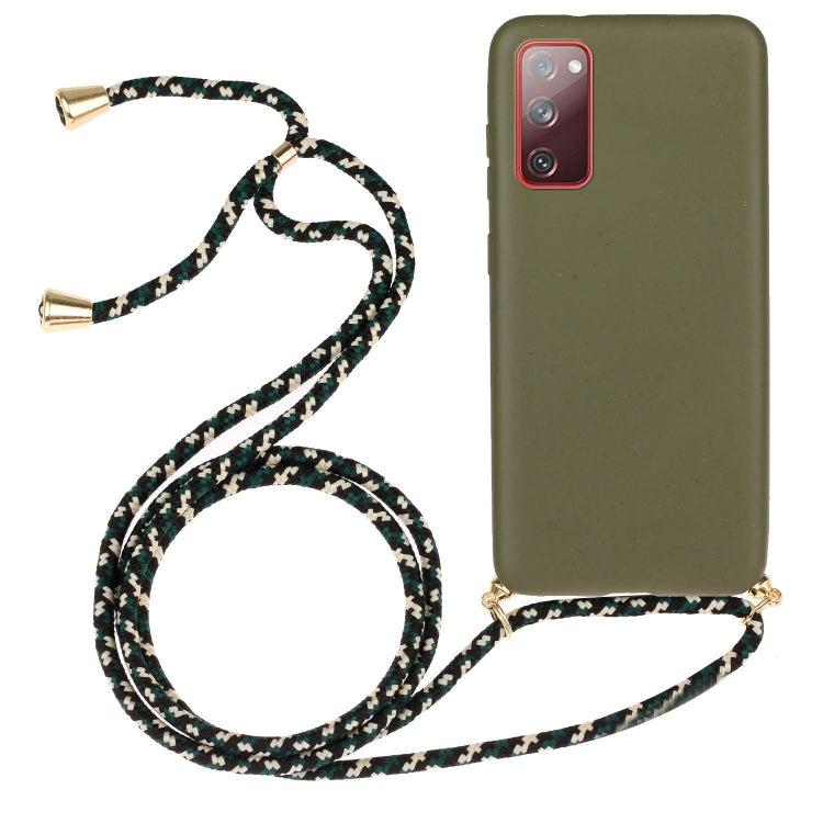 Wheat Straw Material + TPU Protective Case with Lanyard, For Huawei P smart 2020, For Samsung Galaxy S21 5G, For Samsung Galaxy S21+ 5G, For Samsung Galaxy S21 Ultra 5G, For Samsung Galaxy S20 FE, For Samsung Galaxy A21s