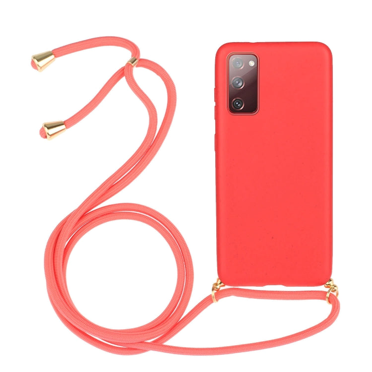 Wheat Straw Material + TPU Protective Case with Lanyard, For Huawei P smart 2020, For Samsung Galaxy S21 5G, For Samsung Galaxy S21+ 5G, For Samsung Galaxy S21 Ultra 5G, For Samsung Galaxy S20 FE, For Samsung Galaxy A21s