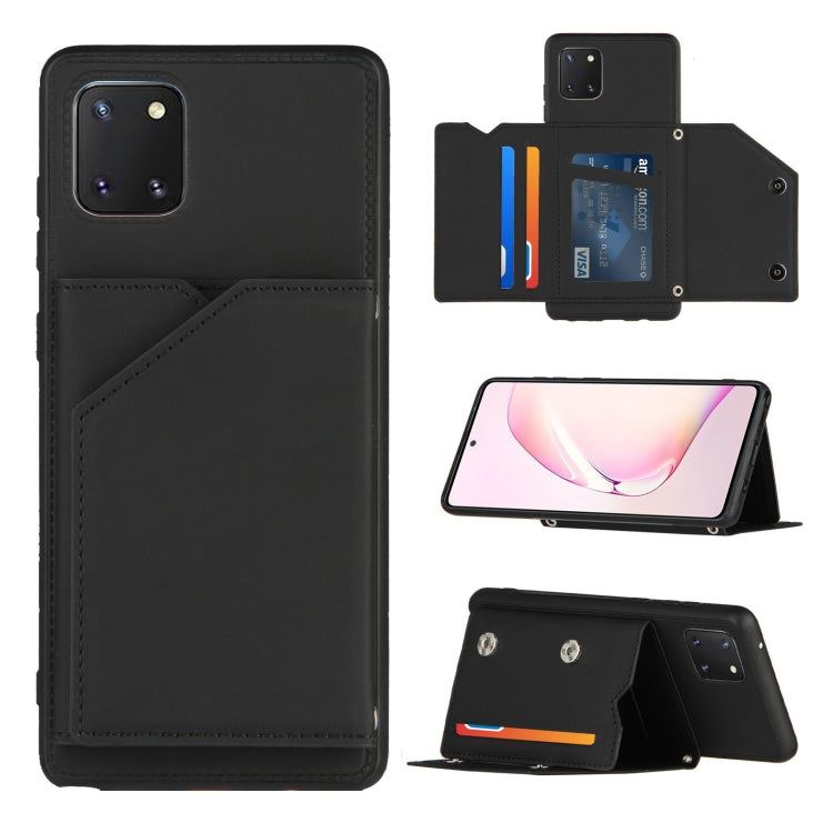 Skin Feel PU + TPU + PC Back Cover Shockproof Case with Card Slots & Holder & Photo Frame, For OPPO Realme 7, For Samsung Galaxy A50 & A30s & A50s, For OPPO Realme C11, For Samsung Galaxy A70 & A70s, For OPPO Realme C15, For Samsung Galaxy M60s & A81��...